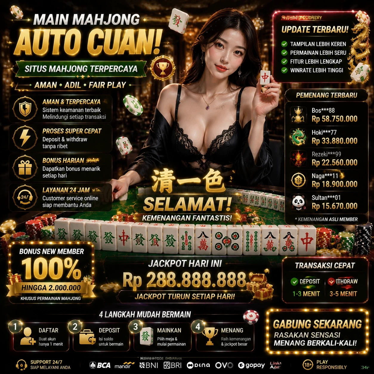 Kelebihan dan Kekurangan Bermain di 34r